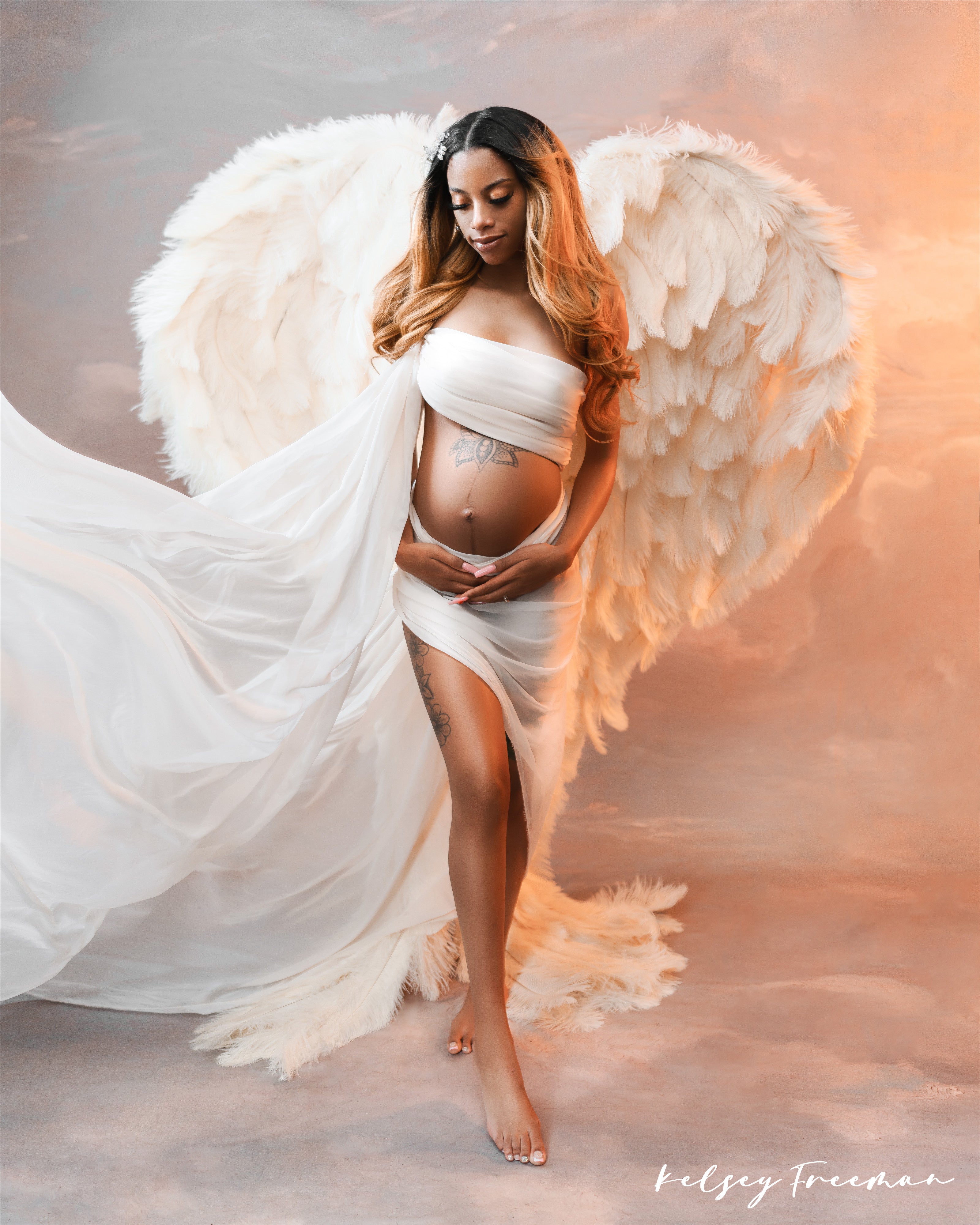 Avezano Fine Art Cloud Portrait Photography Backdrop-AVEZANO